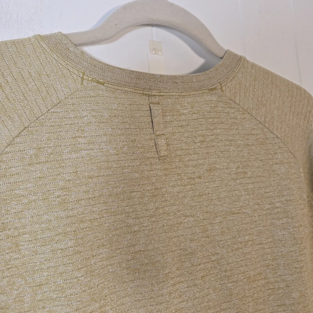 Lululemon Mens Drysense Training Tee Medium Heathered Bronze Green Medium - Picture 12 of 15